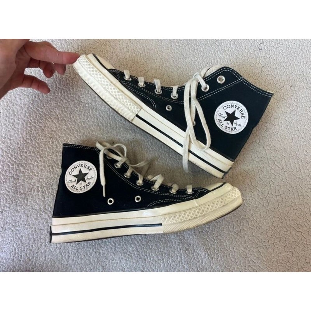 Converse Chuck Taylor Black High Top Chunky Sneakers Mens 6